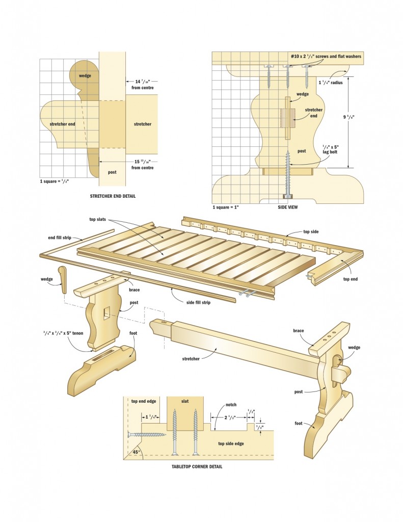 WoodPrix » Dining Table Plan for Woodworking Pro to Try